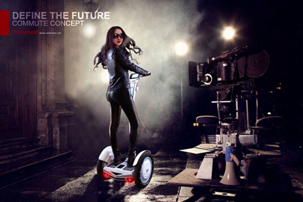 Whizz Through Streets on Airwheel