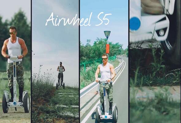 Airwheel S5 est tel un transport brillant qui est décrit par les moyeux de roues plus grandes, mais aussi plus fort élan, rendant sauvage un trille d’équitation.