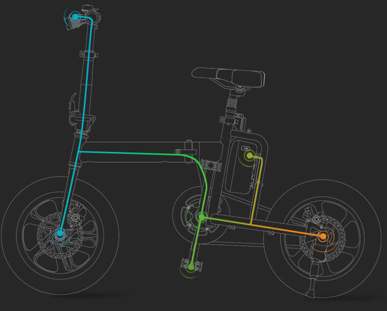 Les gens peuvent monter Airwheel R5 assistance électrique vélo vers n’importe quel destinations dans leur ville en vie. 