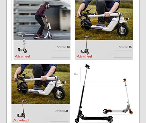 Le scooter électrique léger de nouvellement lancé Airwheel Z8 est devenu demande rigide de la masse pour le transport. 