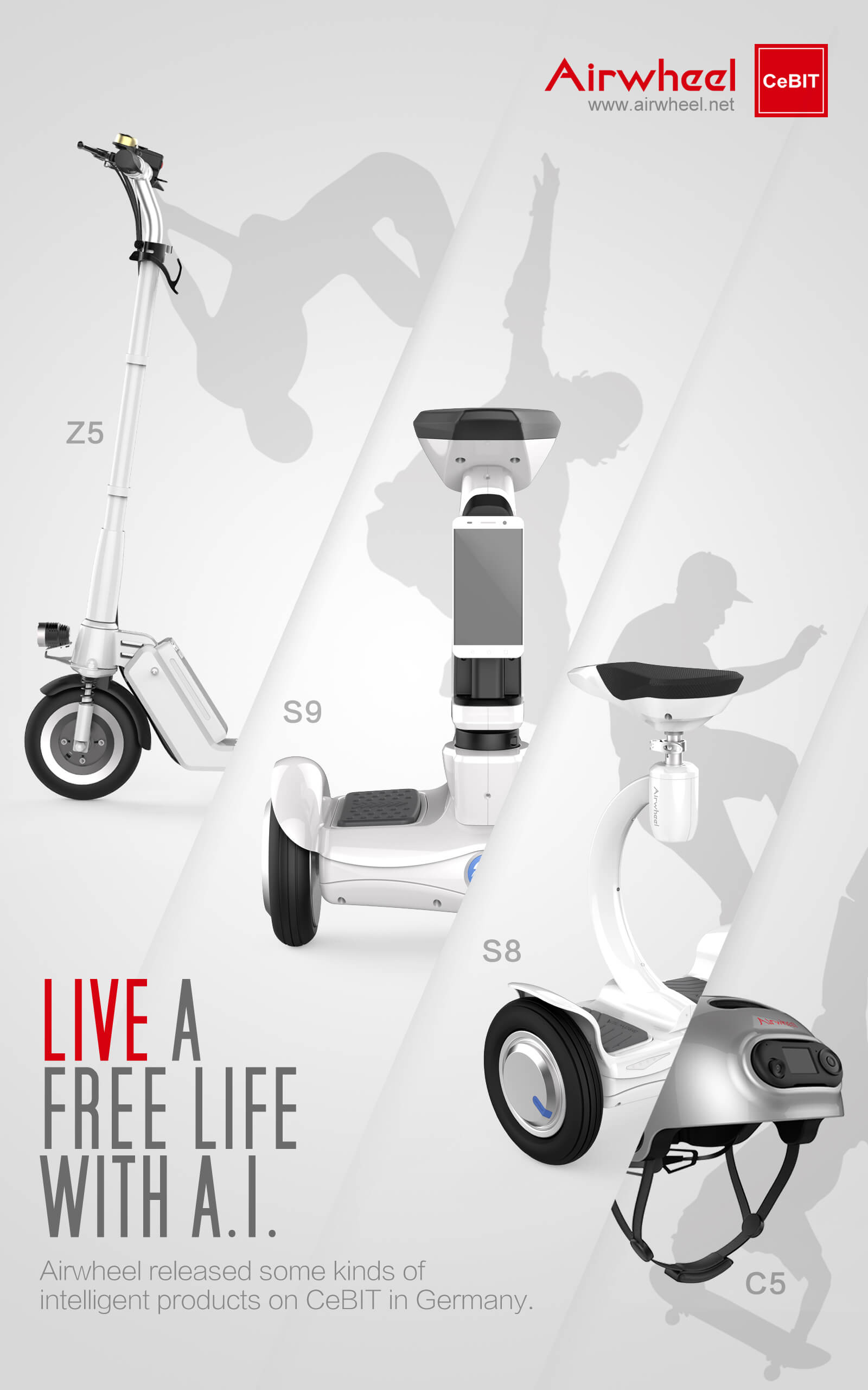 robots à roues airwheel s9